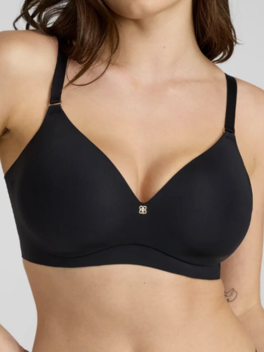 Honeylove Cloud Embrace Bra 40D New Women Wireless T Shirt Black support nwt